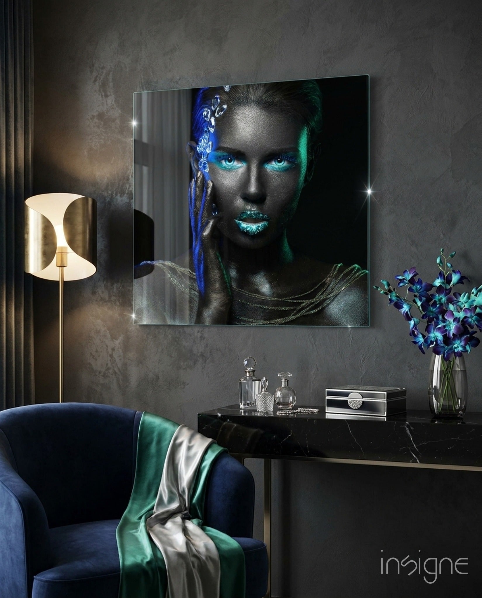 Woman Glass Wall Art