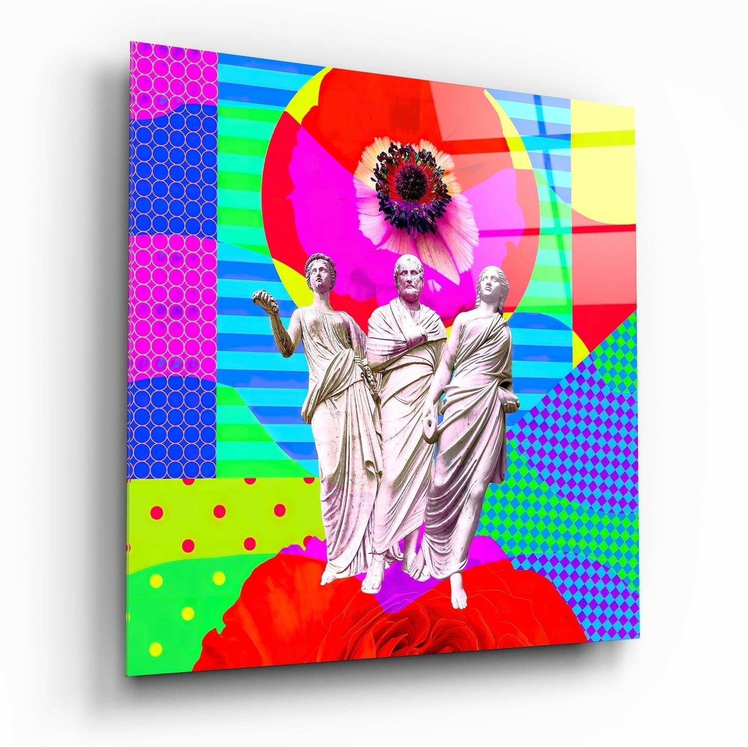 Sculpture Glass Wall Art