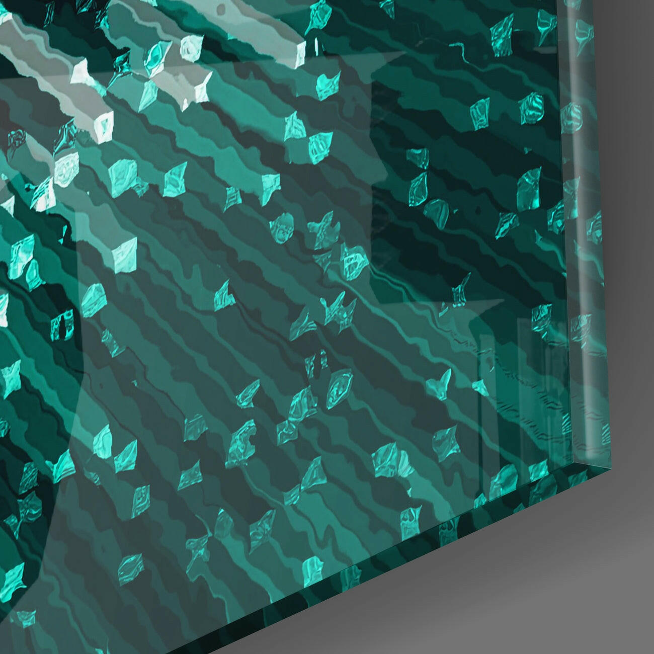 Cycle of Green Glass Wall Art