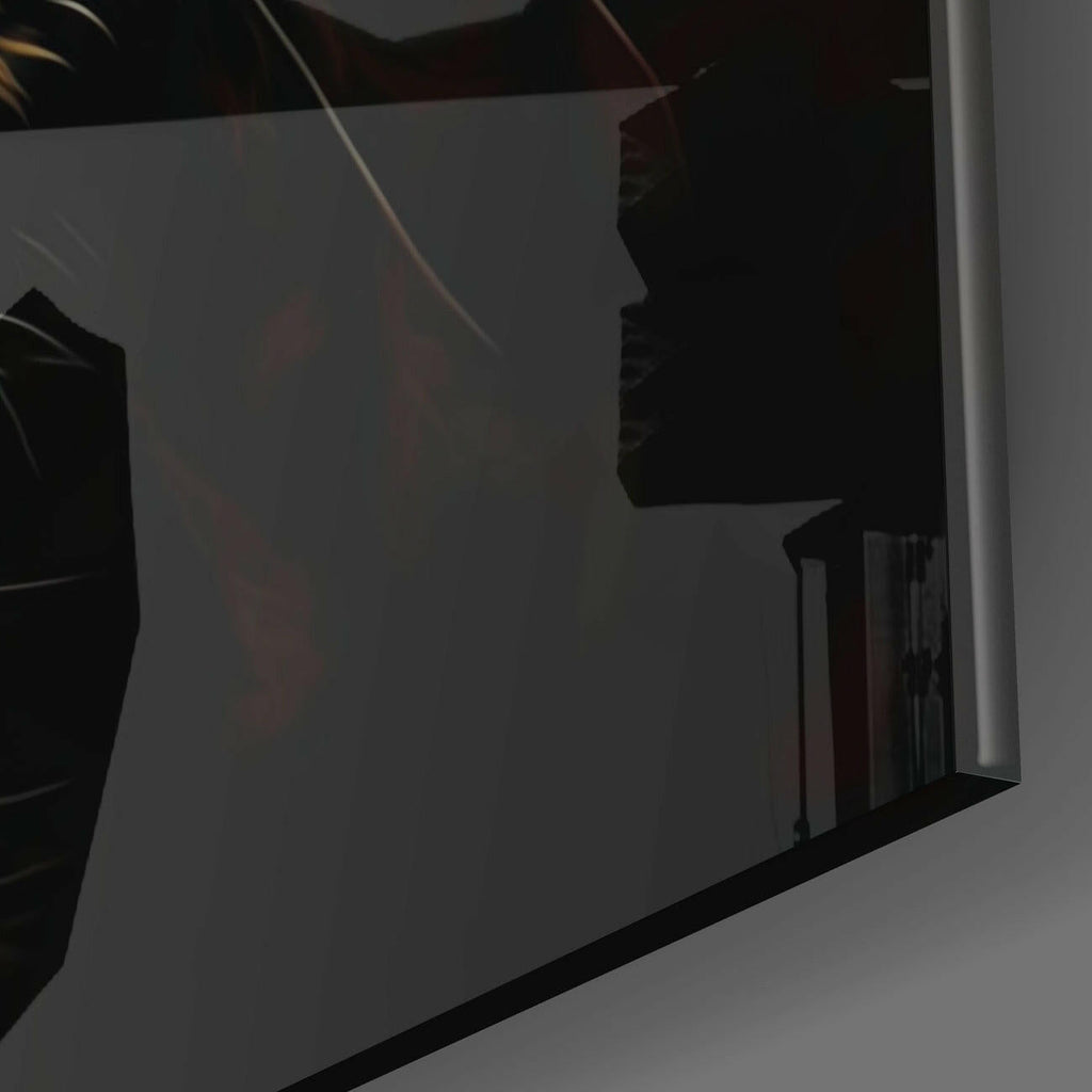 Leopard Glass Wall Art  || Designer Collection