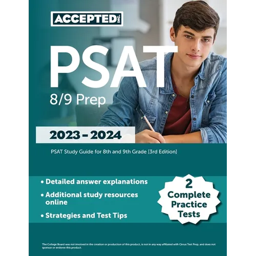 PSAT 8/9 Prep 2023-2024: 2 Complete Practice Tests, PSAT Study Guide for 8th and 9th Grade [3rd Edition] - Paperback