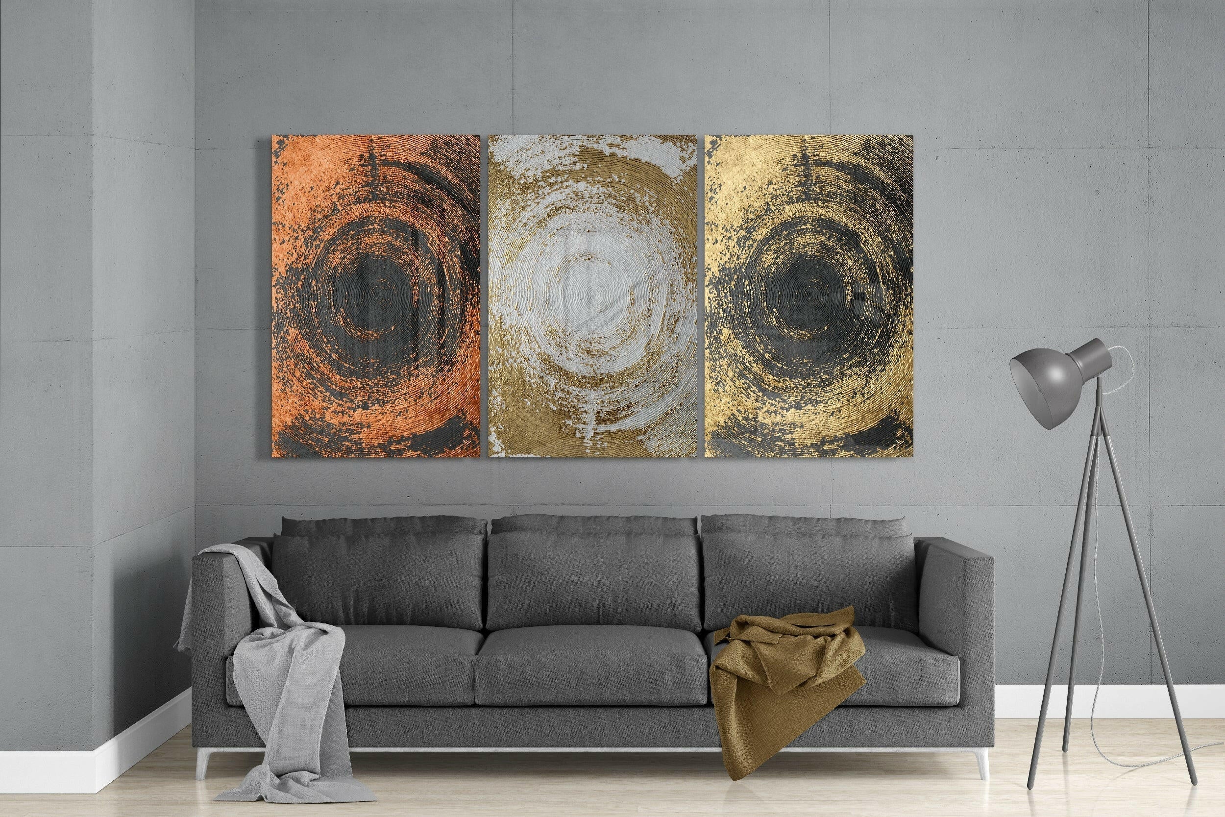 Yellow Touch Glass Art