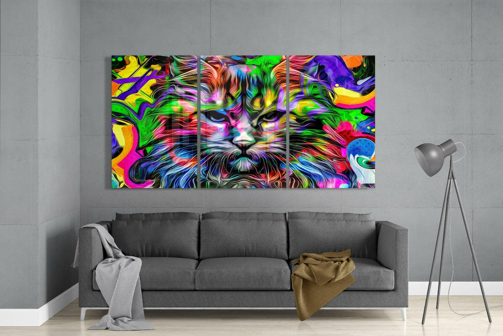 Cat Glass Art