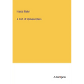 A List of Hymenoptera - Paperback