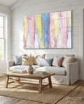 Painted Wood Glass Wall Art