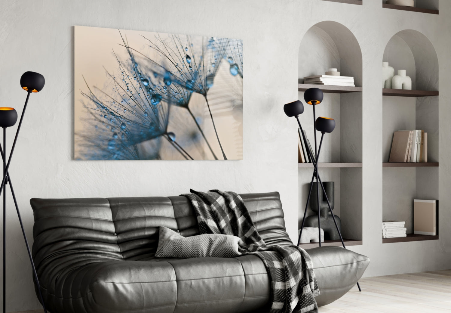 Flower Glass Wall Art