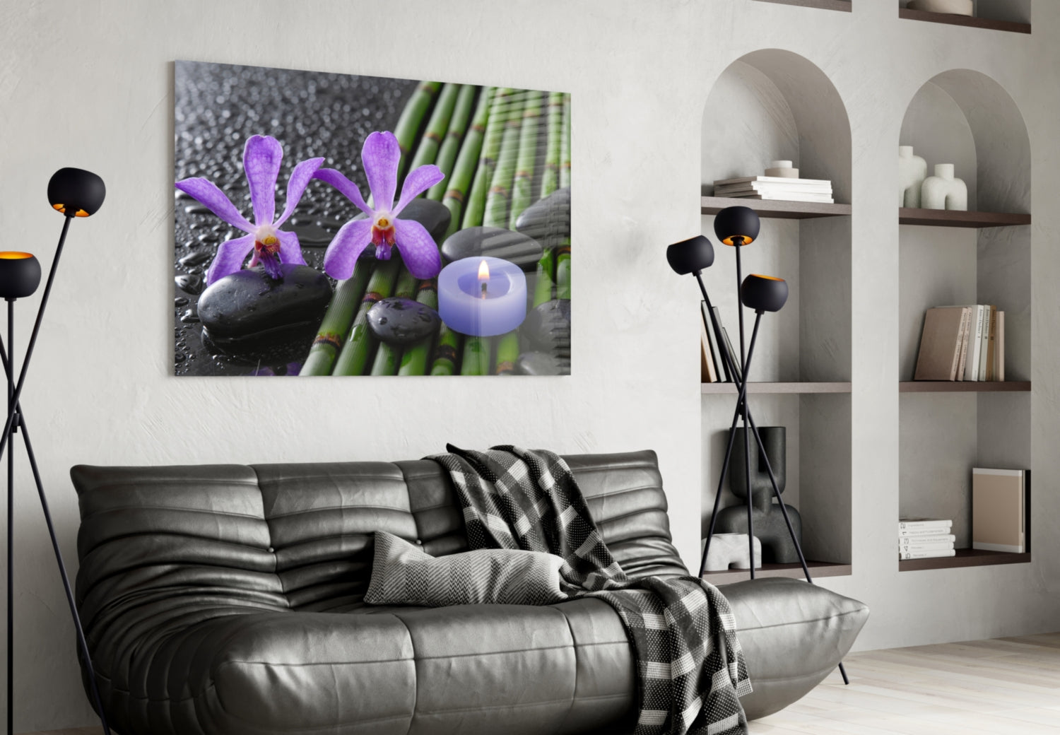 Spa Glass Wall Art