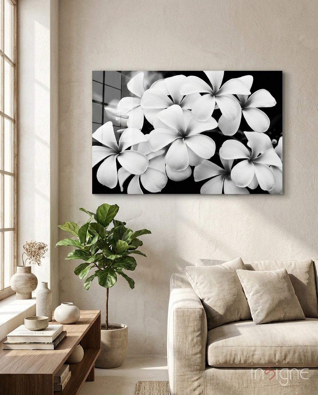 Flower Glass Wall Art