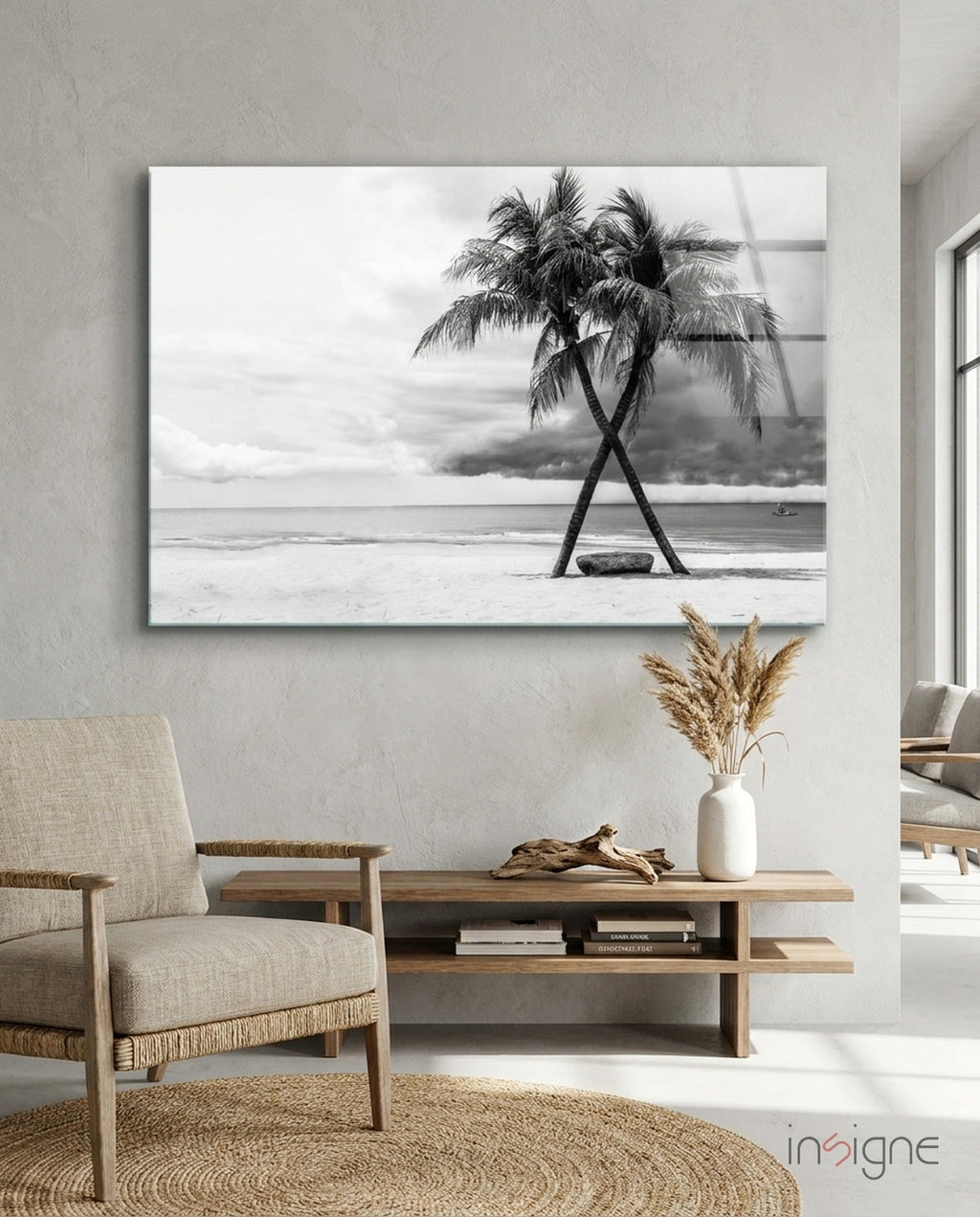 Palm Trees Glass Wall Art