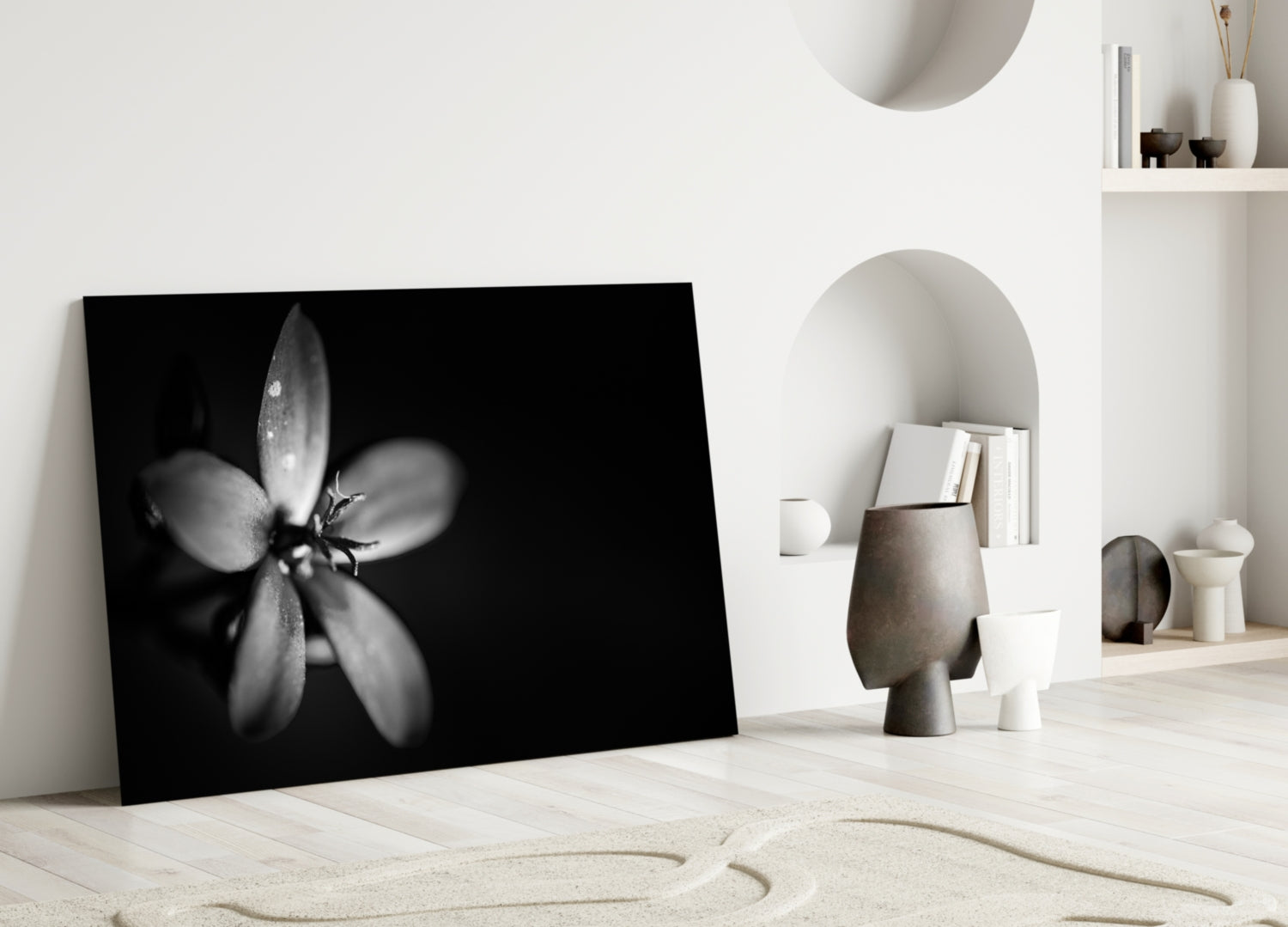 Flower Glass Wall Art