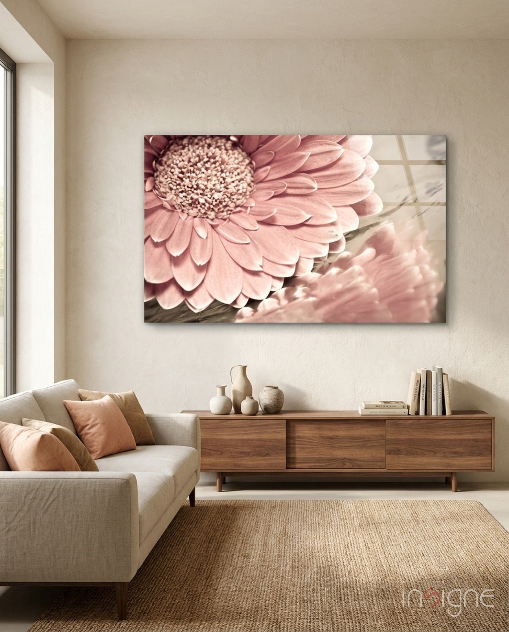 Flower Glass Wall Art