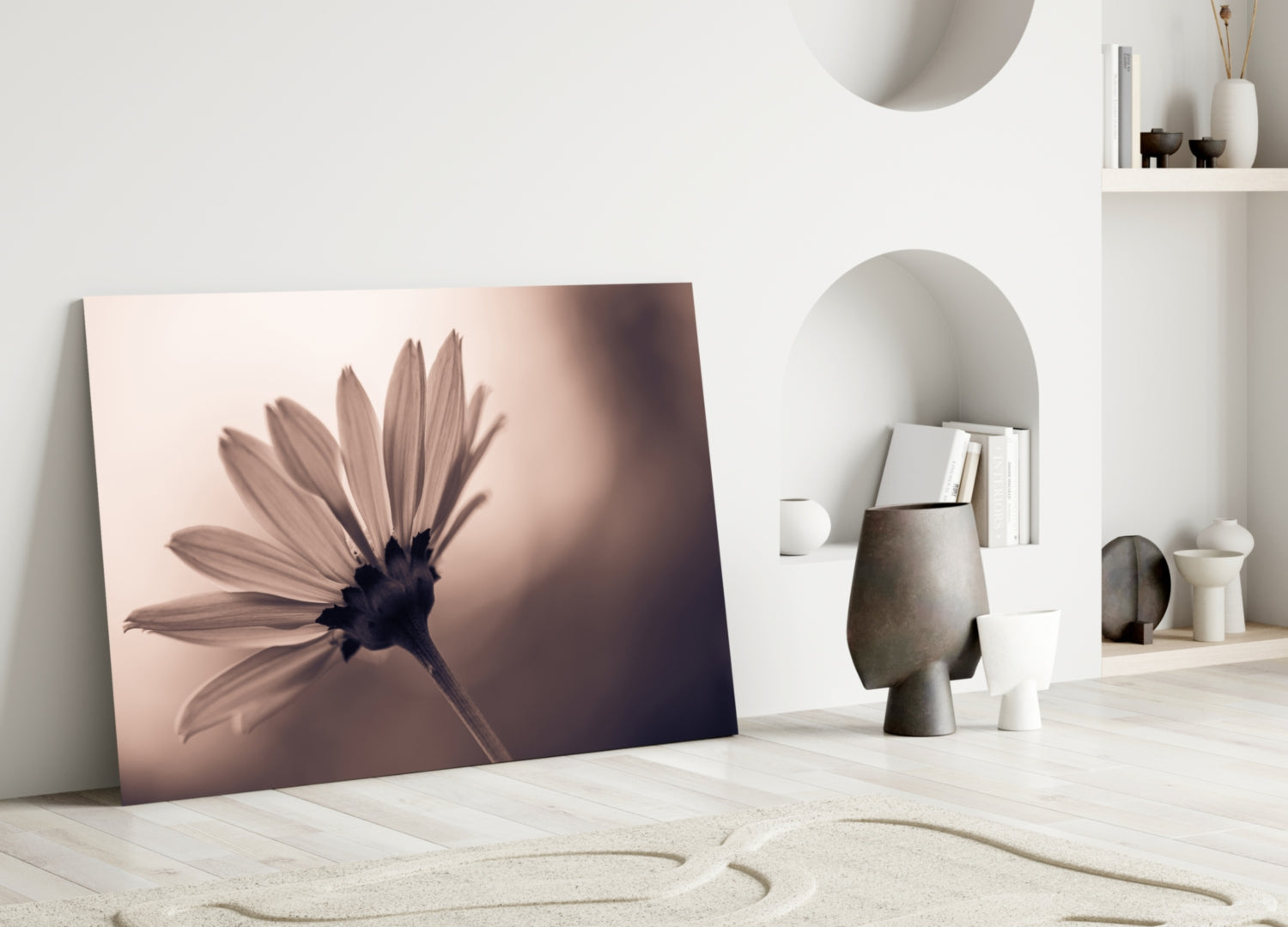 Flower Glass Wall Art