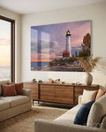 Lighthouse Glass Wall Art