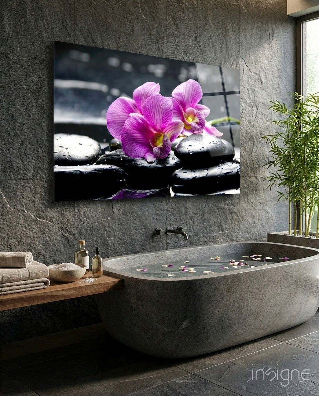 Spa Glass Wall Art