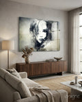 Woman Portrait Glass Wall Art