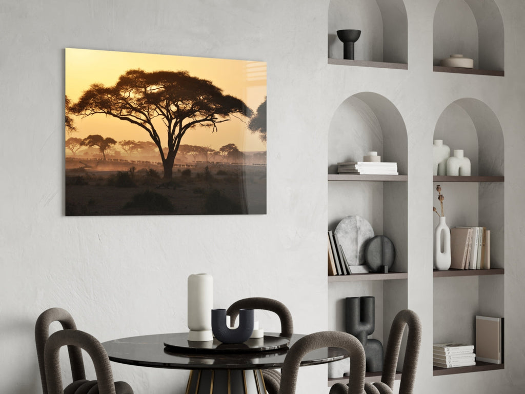 Tree Glass Wall Art