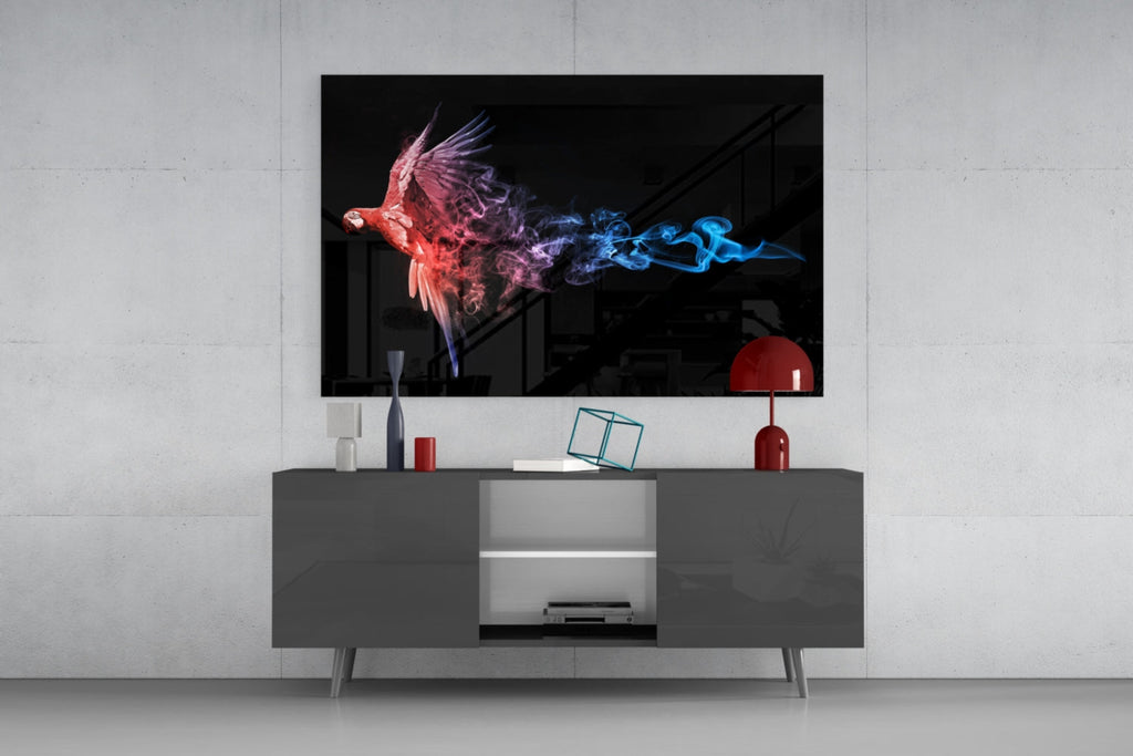 Parrot Glass Wall Art