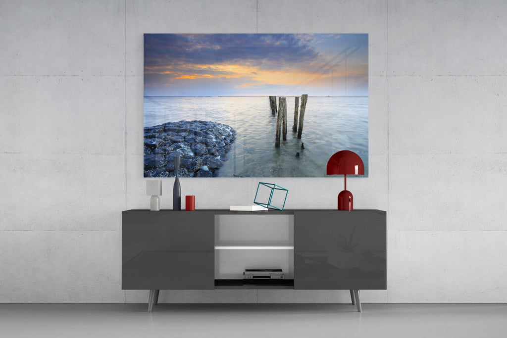 Sunset Glass Wall Art