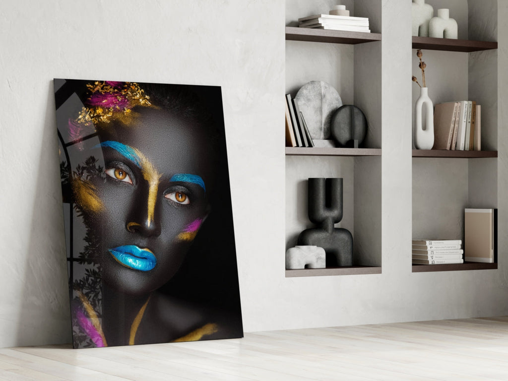 Woman Portrait 8 Glass Wall Art