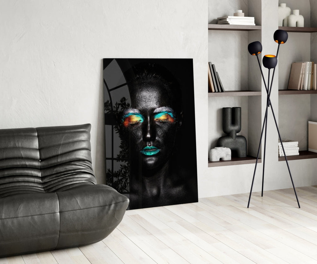 Woman Glass Wall Art