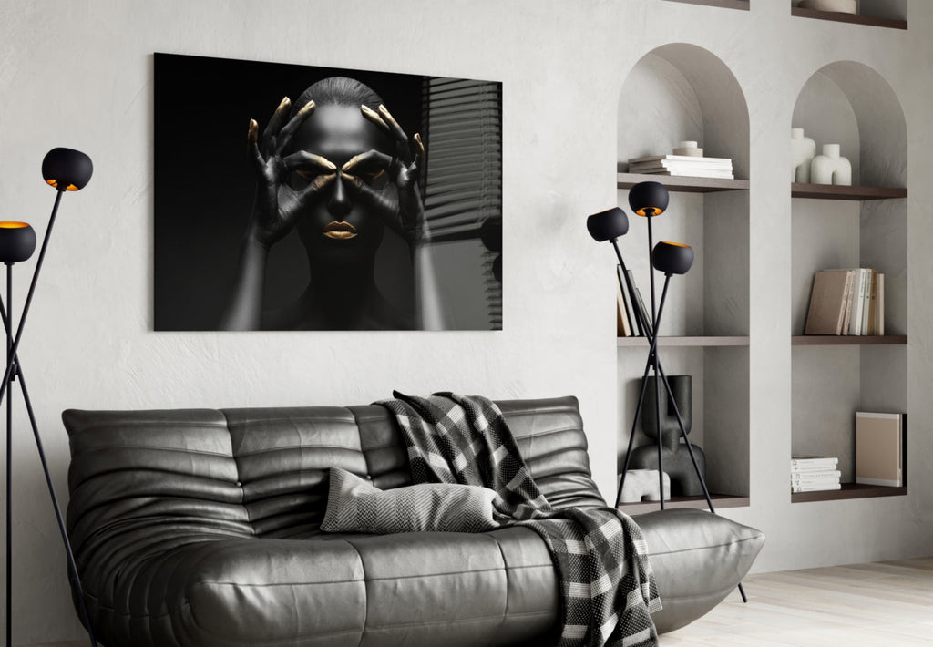 Woman Glass Wall Art
