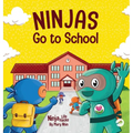 Ninjas Go to School: A Rhyming Children's Book About School - Hardcover