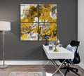 Autumn Flowers Quadro Glass Wall Art