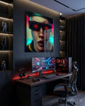 Virtual Life Glass Wall Art  || Designer Collection
