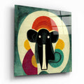 Wassily's Elephant Glass Wall Art  || Designer Collection