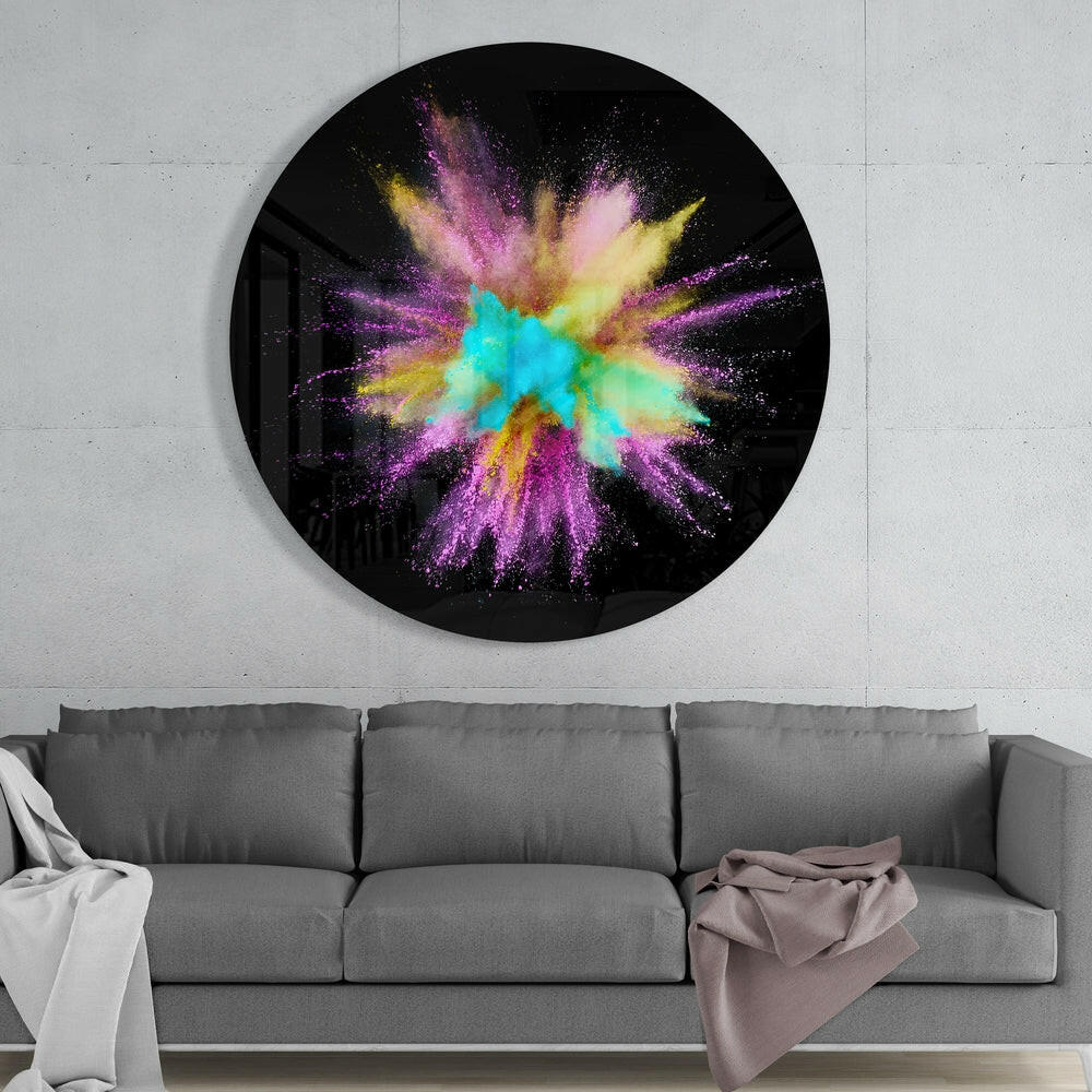 Abstract Glass Wall Art