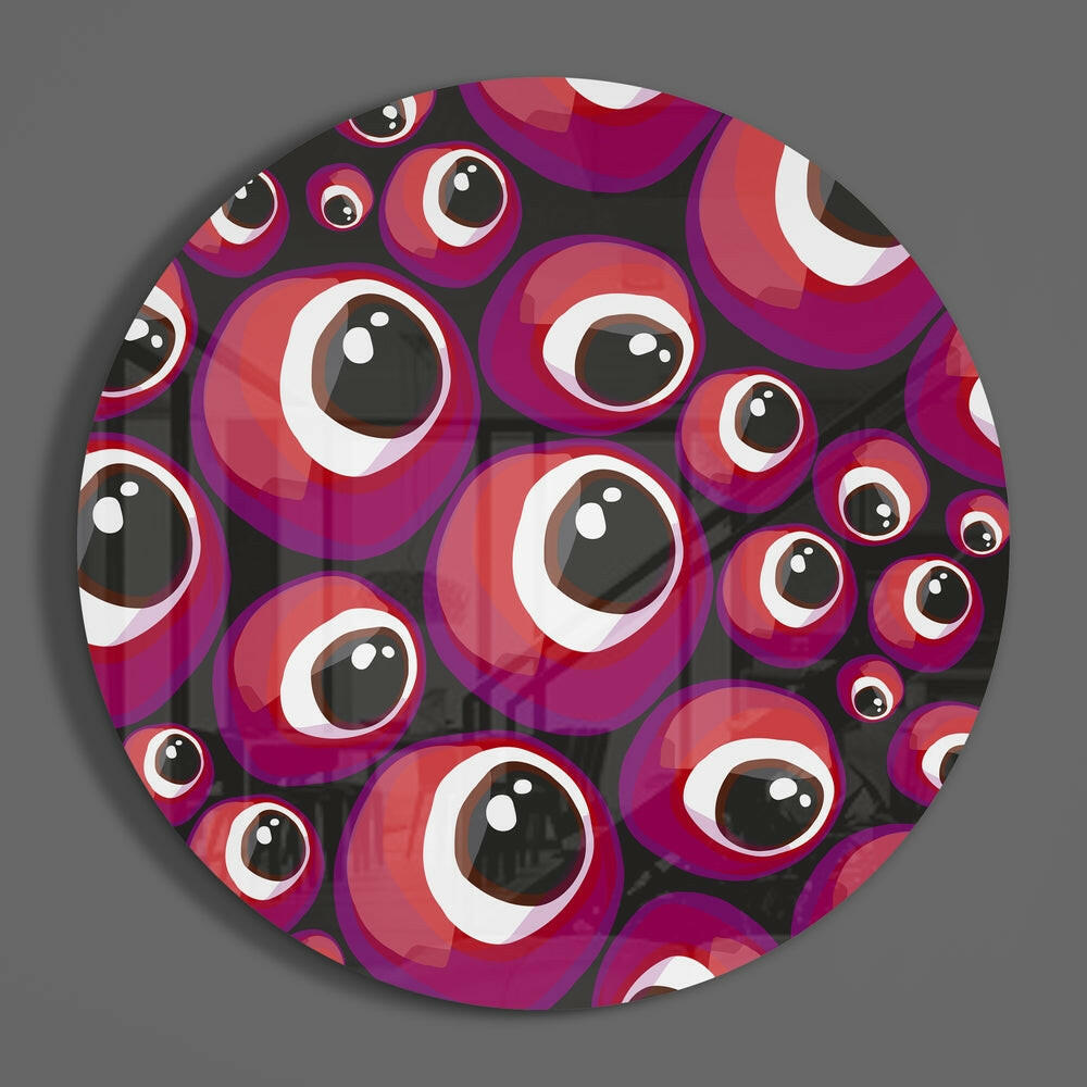 Evil Eye Bead Glass Wall Art