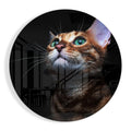 Cat Glass Wall Art
