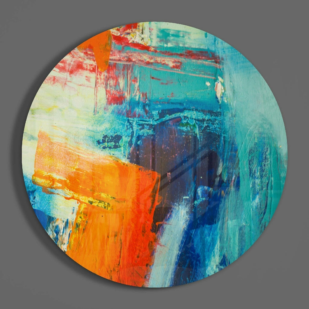 Abstract Glass Wall Art