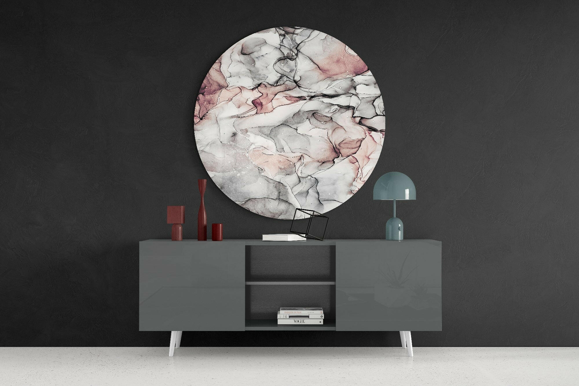 Abstract Flow Glass Wall Art