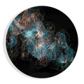 Blue Explosion Glass Wall Art
