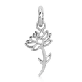 July Ruby Birthstone Charm - Flower (Water Lily)