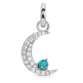 March Aquamarine Birthstone Charm - Moon (Rewards Store)