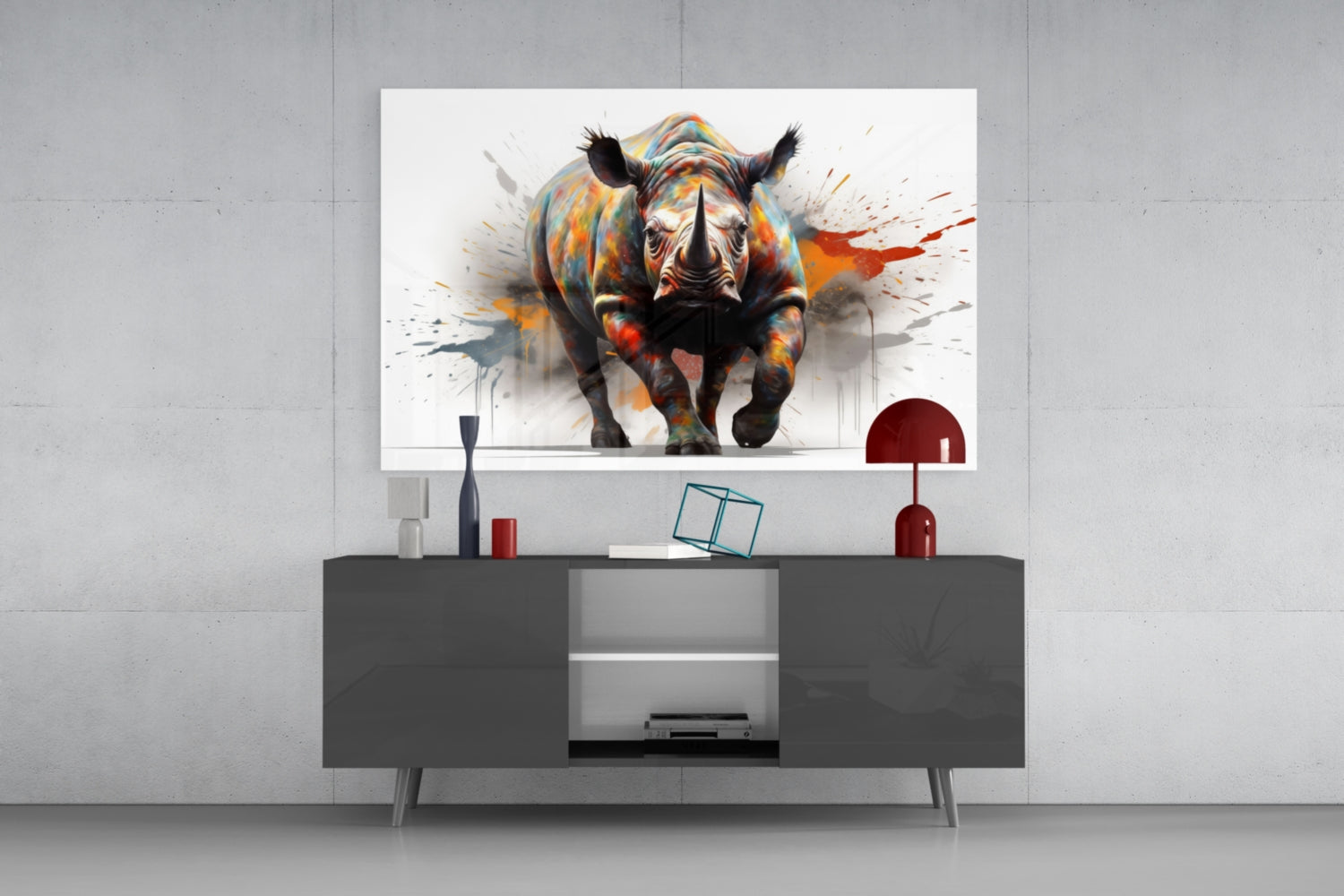 The Power of Colors Glass Wall Art || Designer Collection