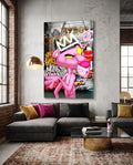 The Pink Panther's City States Glass Wall Art || Designer Collection