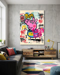 Urban Peppa Glass Wall Art || Designer Collection