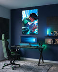 Fist Power Rock Lee Glass Wall Art || Designer Collection