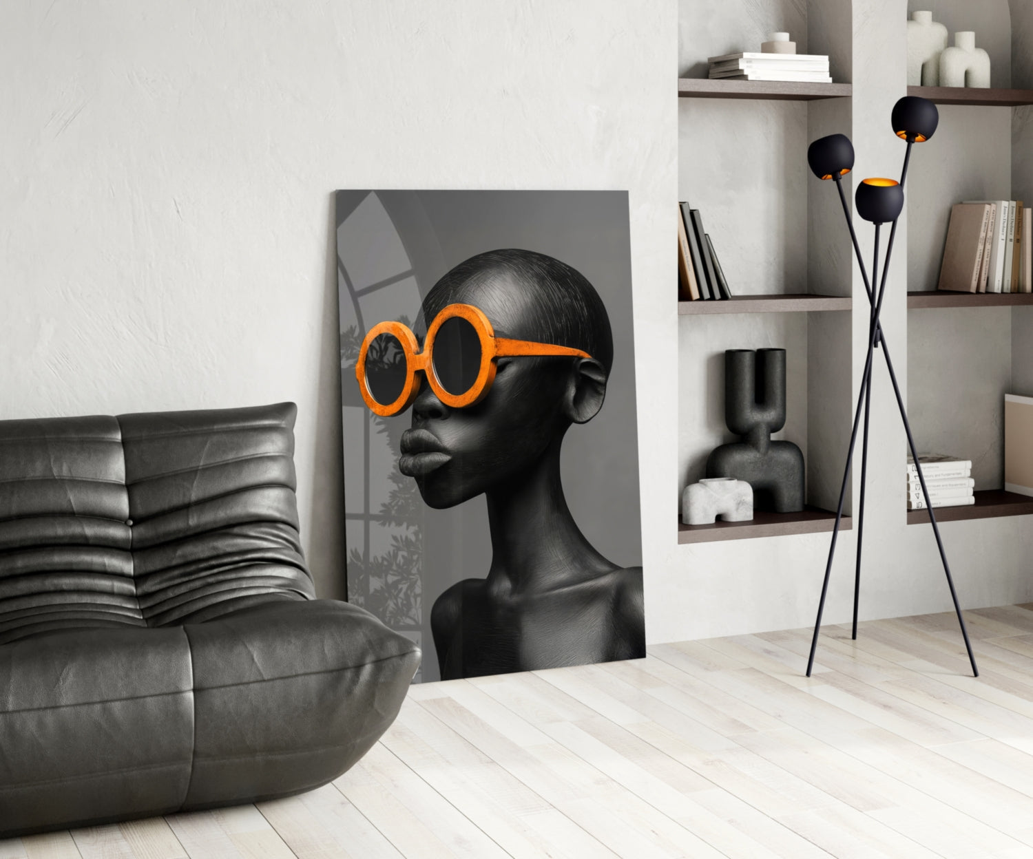 Faces of Colors Glass Wall Art || Designer Collection