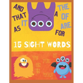 15 Gentle Sight Words Pre K - Kindergarten - Paperback