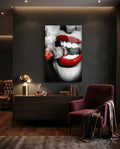 Burn the Money Glass Wall Art