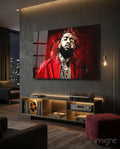 Nipsey Hussle Glass Wall Art