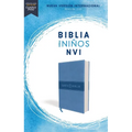 Nvi, Biblia Para Niños Revisión 2022, Leathersoft, Azul Celeste, Comfort Print - Leather