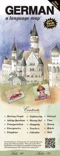 German a Language Map: Quick Reference Phrase Guide for Beginning and Advanced Use. Words and Phrases in English, German, and Phonetics for E - Paperback