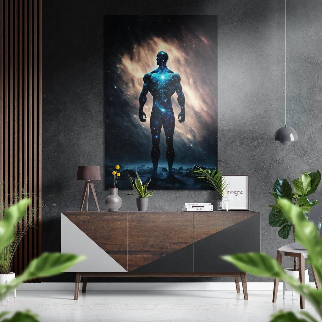 Man  Brushed Aluminum Dibond Wall Art