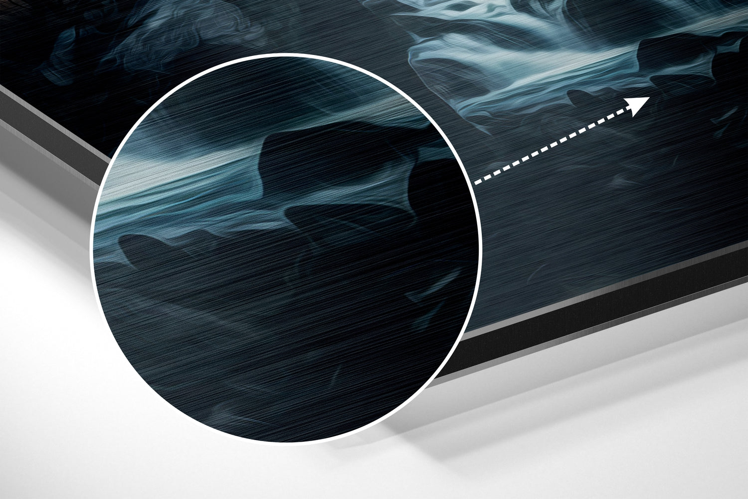 River Brushed Aluminum Dibond Wall Art