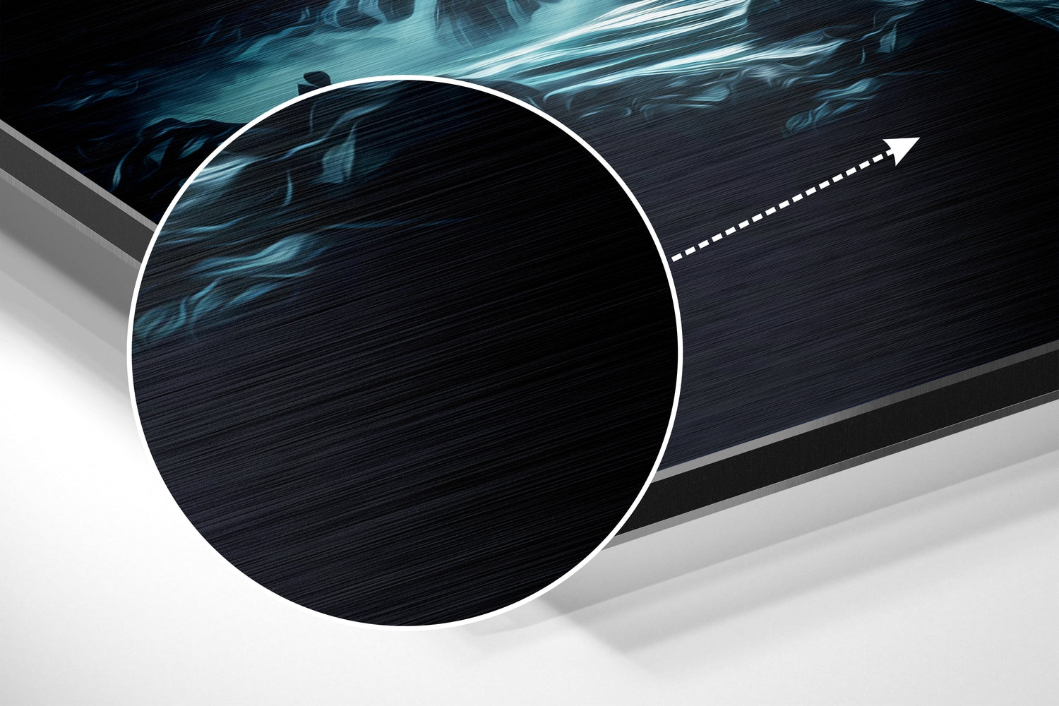 River Brushed Aluminum Dibond Wall Art